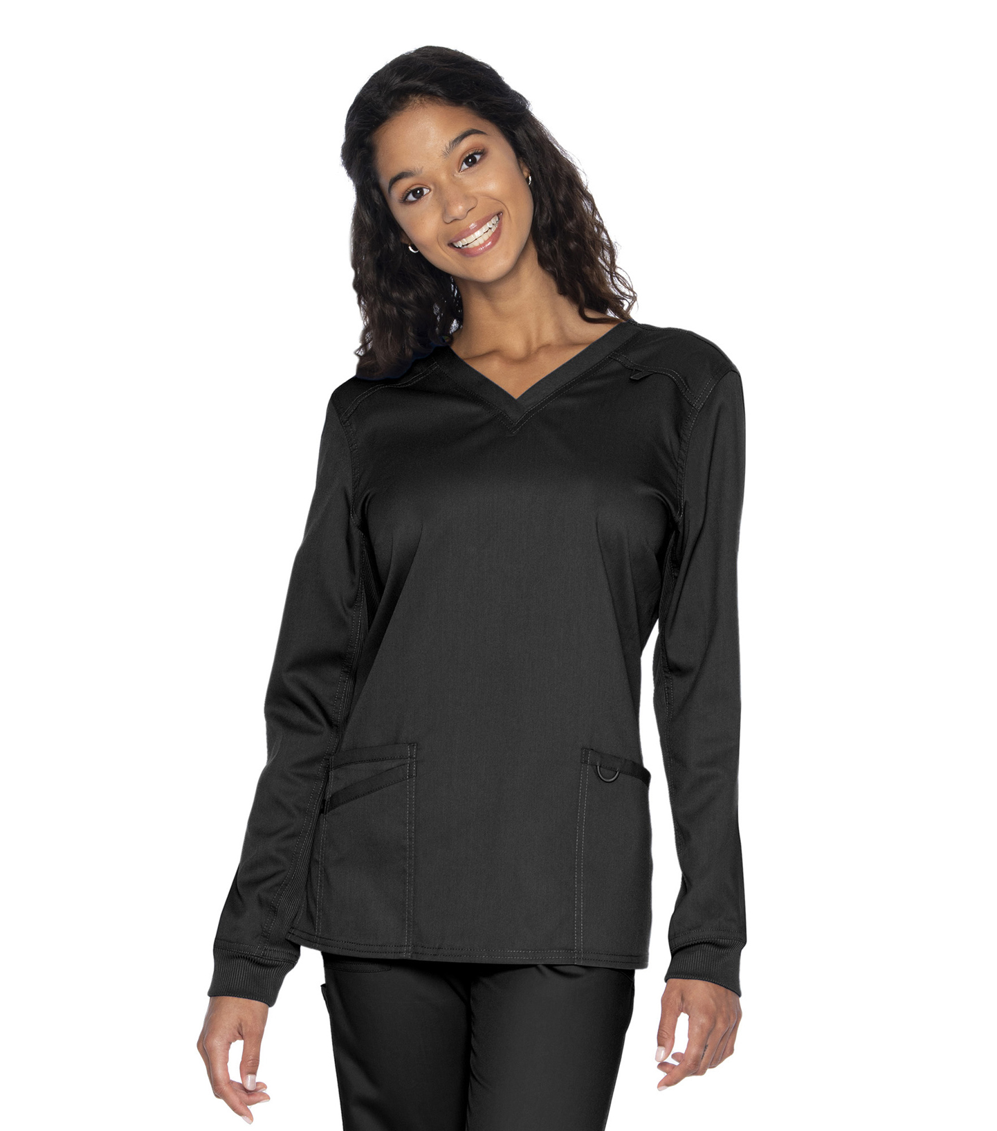 Proflex Women's Long Sleeve V Neck Top (4172) Landau Scrubs